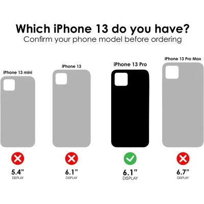 Cover Iphone 13 Pro Fre Life Proof - Black